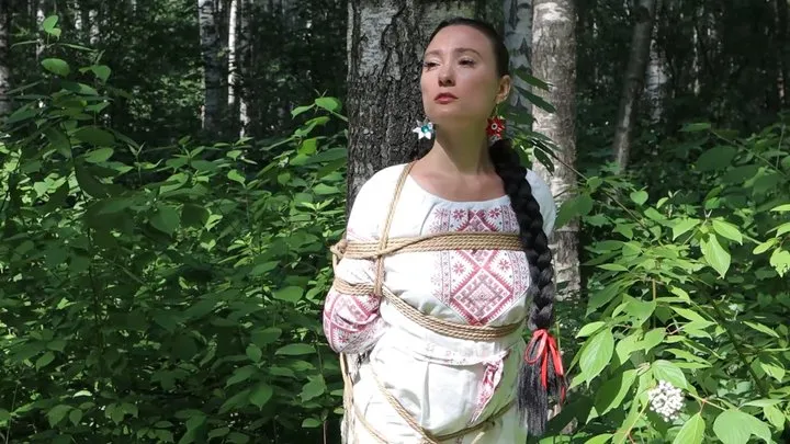 Bondage Dreams - Sofi in the Ethnic dress_Bondage in the forest_Part 1-2_Full version