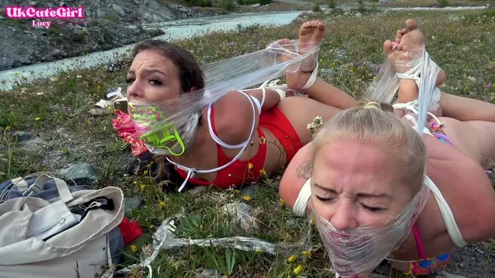 Ukcutegirl - Hogtied & Helpless in the Alps – Riverbank Rope Capture - WMV