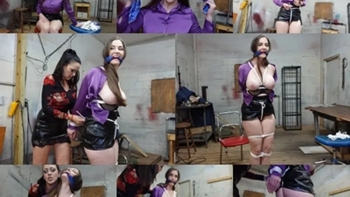 Hunters Lair Bondage - Sexy self bondage lesson for the silly wench (MP4 SD 3500 kbps)