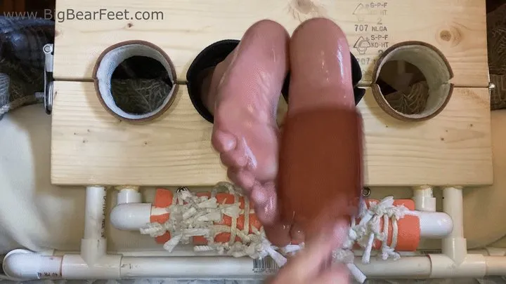 All Male Tickling Dungeon - Im1n2ft - Oily Feet Tickle - tickling oiled up big size 13 wide bare feet