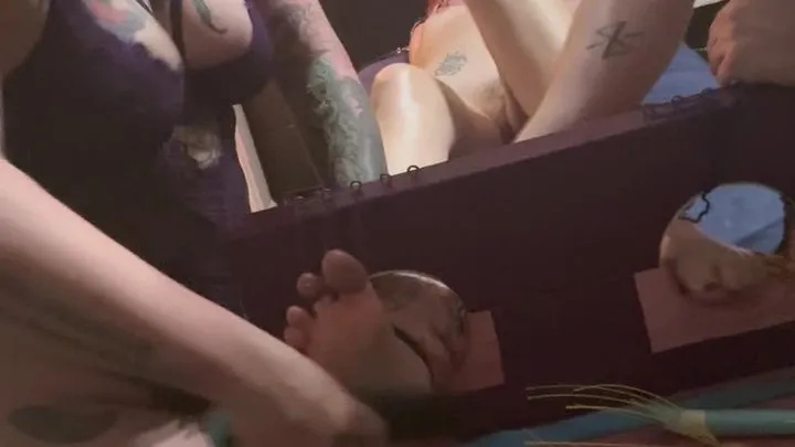 Starrandjewel'sdungeonofdominance - Tickled in stocks