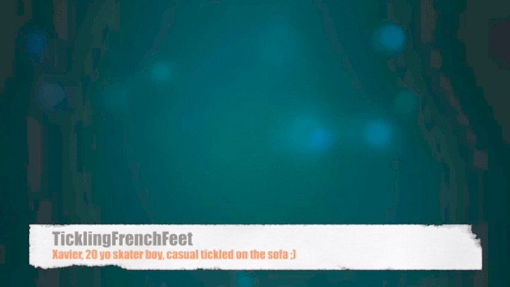 Tickling French Feet - Antho (19yo) and Xavier (20yo) casual tickled on the sofa (mobile)