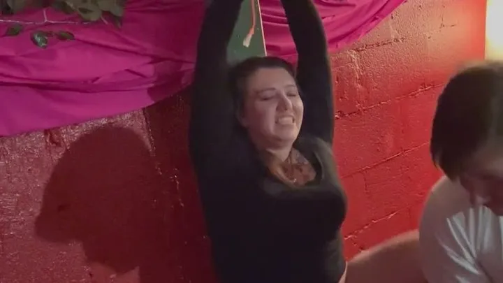 Starrandjewel'sdungeonofdominance - Starr standing and stretched out
