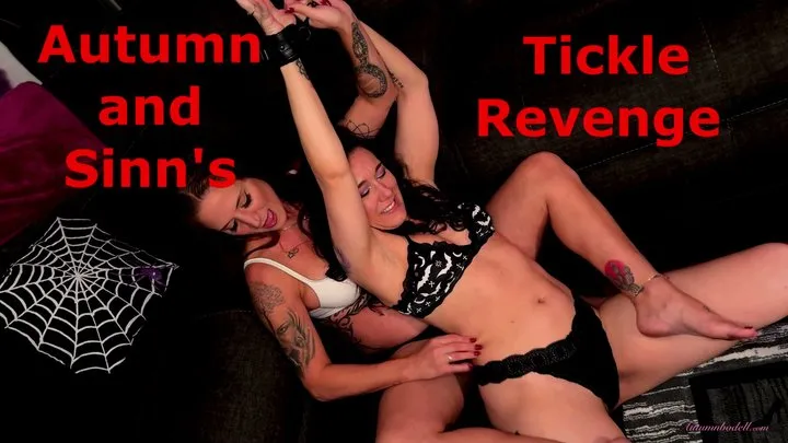 Autumns Below The Belt Fantasies - Autumn Bodell and Sinn Sage’s Tickle Revenge - Bondage Tickling With Armpit Tickling and Belly Tickling