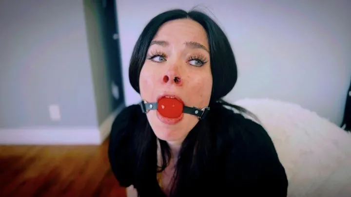 Peachy Keen Pleasures - The Therapy Session Turns Into A Bondage Session For Jasmin Jai (4K) - Jasmin Jai - blouse, leopard print skirt, pantyhose, heels, rope bondage, ball gag