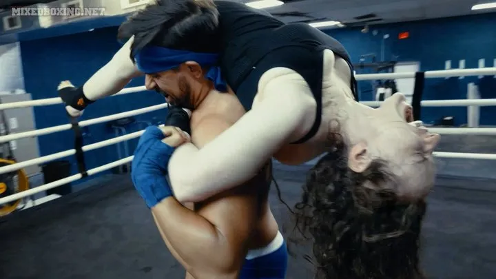 Ladyfist Clips Store - MB24 - Still Can't Wrestle - Felicia vs Sam Stout - Maledom Mixed Wrestling