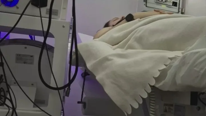 Nicoletta Embassi - Nicoletta's Unfortunate Encounter with Overeating and an Unexpectedly Loud Gas Incident During a Medical Visit 4K