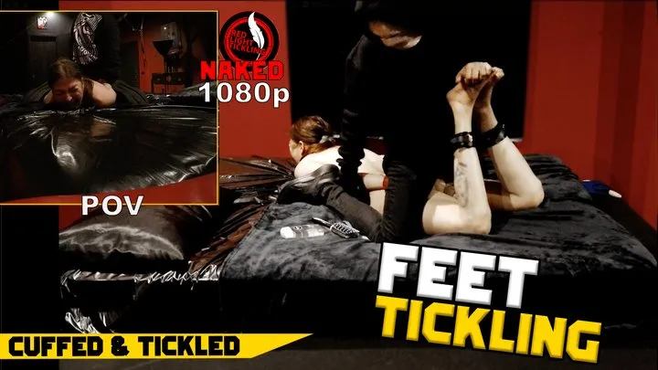 Red Light Tickling - Ticklish Brunette Tied and Tickled | Foot & Upper Body Merciless Tickling Intense Tickle | PIP | Face Close Up | Split Screen 1080p