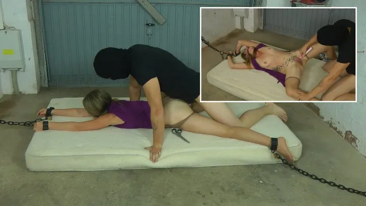 Fetish Garage - Milf Olivia chained fucked ( HD )