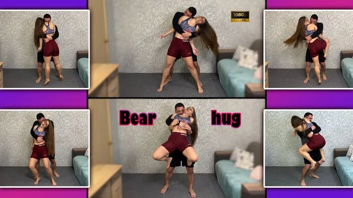 Vallstudio - Wrestling Muscular Girl Struggles From Bear Hug 1080 - Bondage - Humiliation - Helpless - Leggings - Shorts - Ass Worship - Female Wrestling - Long Hair - Foot Fetish - Strong Woman - Muscular Calves - Grab - Camel Toe