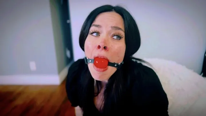 Peachy Keen Pleasures - The Therapy Session Turns Into A Bondage Session For Jasmin Jai (4K) - Jasmin Jai - blouse, leopard print skirt, pantyhose, heels, rope bondage, ball gag
