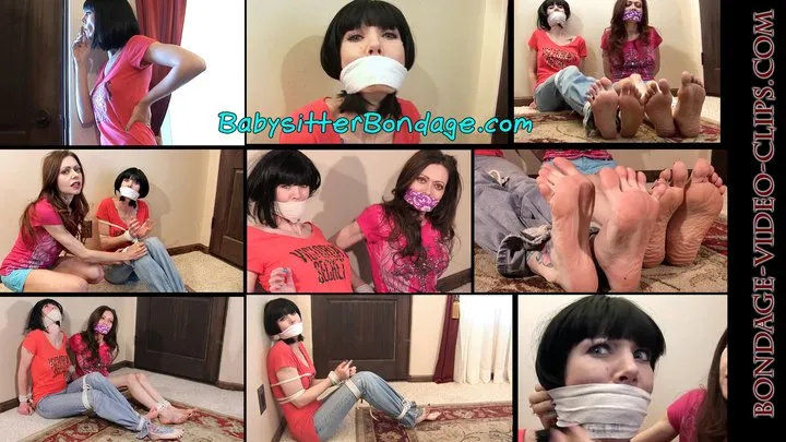 Natasha Flade Bondage Fantasies - Naughty Babysitter Chloe Caught Smoking! Gagged by Step-Mom Natasha then Bound Barefoot with Her! (MP4) #DiD #MILFBONDAGE #BONDAGE