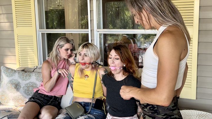 Tied Tales - Tied Talette from Bondage Club MP4-Mia Hope and Scarlett Storm think they join a book club but they get tied up