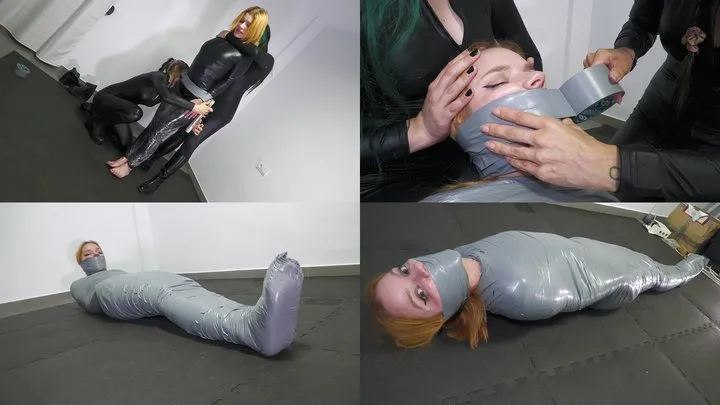Spanish Ties - Shelvy mummified by the catsuit burglars!