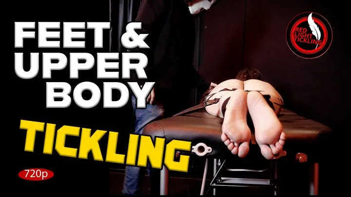 Red Light Tickling - FEET Tickling POV: Ticklish Jane Topless & Barefoot, Bound to the Tickle Bench– Merciless Armpit & Foot Tickle Torment - 720p