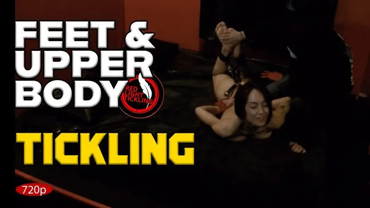 Red Light Tickling - Hogtied and Tickled: Sporty Brunette Luna Tied Up, Oiled and Feet Tickled on the Bed! Extreme Foot Tickle Domination | Face Down Tickling with Hands, Hairbrush and Glove | Hogtied and Merciless Tickled | 720p