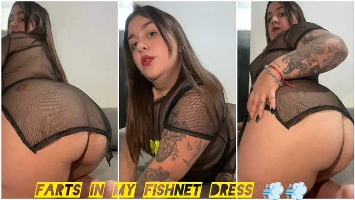 Stefi Fetishes - Farts in my fishnet dress
