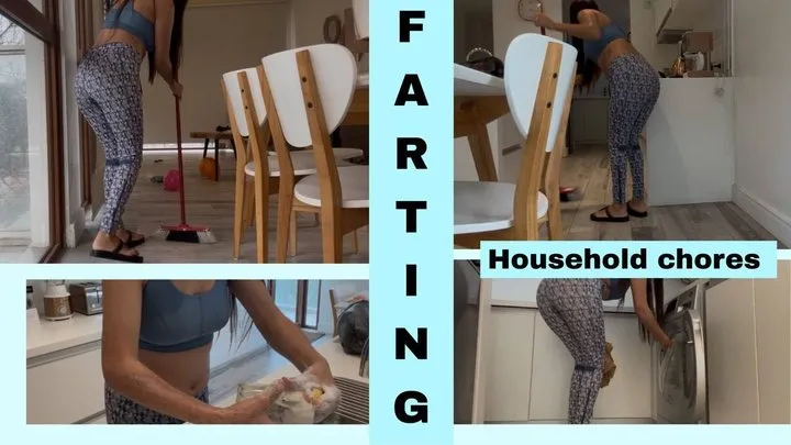 Jasmine01s - Farting: I do household chores but the farts won't let me