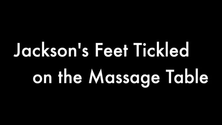 Krave Entertainment - Jackson’s Feet Tickled on the Massage Table - Feet View Only