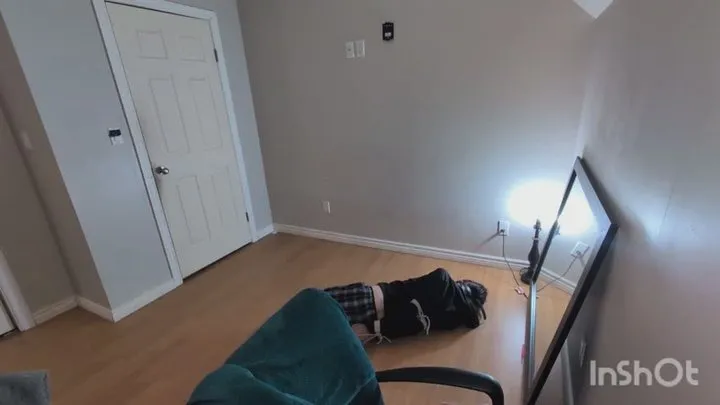 Ks Amateur Bondage - I hogtied him so I can play fortnite pt2