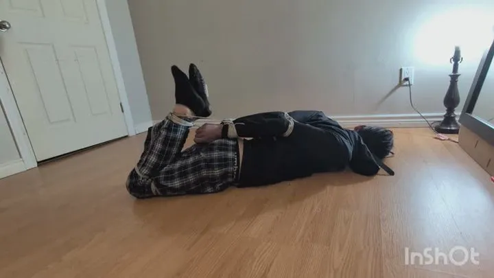 Ks Amateur Bondage - I hogtied him so I can play fortnite pt 3