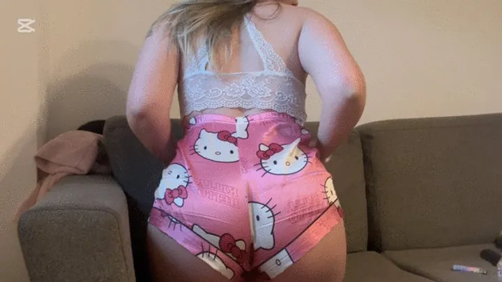 Nipsandstrips - Farting in my pink pijama short tight pants teaser