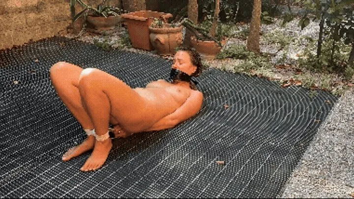 Tillytown - Bound and Exposed (4K MP4) Vika Ruslanova: Rope Bondage, Outdoor, Nude, Gagged, Struggling, Gag Talk