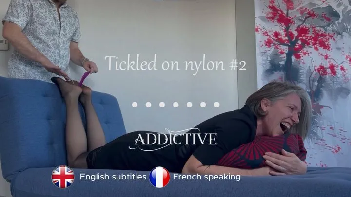 Addictive French Girl - Tickled on nylon #2 ( French with English subtitles )