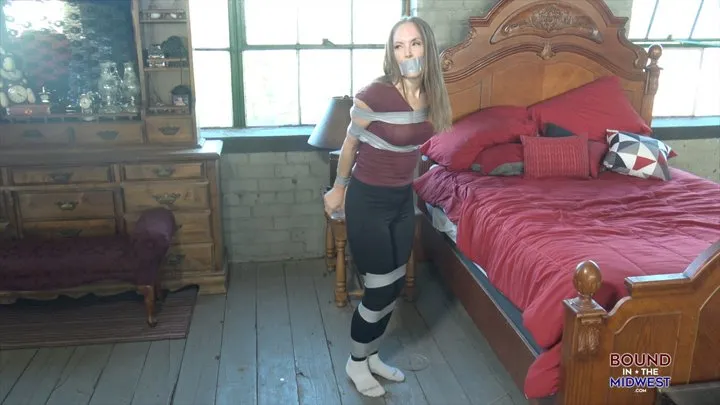 Bound In The Midwest - Rachel Adams Home Invasion Duct Tape Bondage