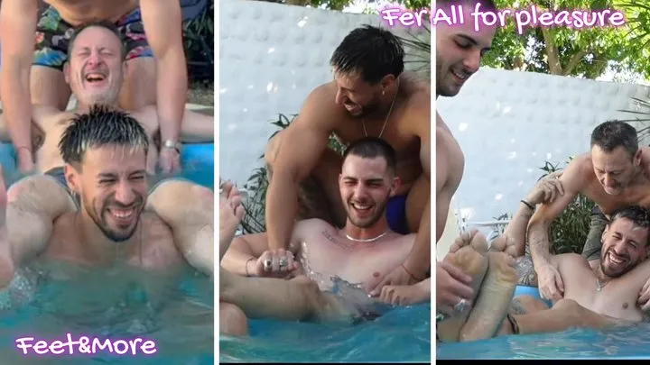 Fer All For Pleasure - Three friends love tickling