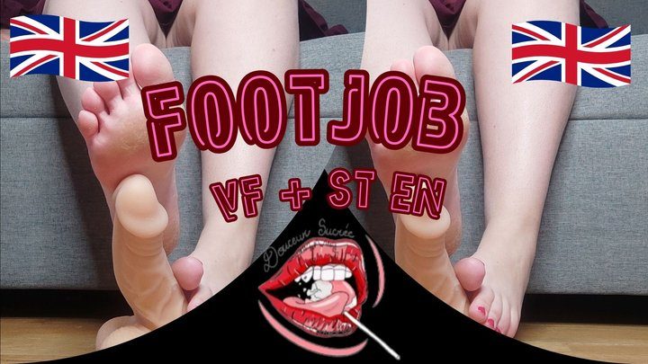 Mme Douceur Sucree - Footjob - I play with my feet