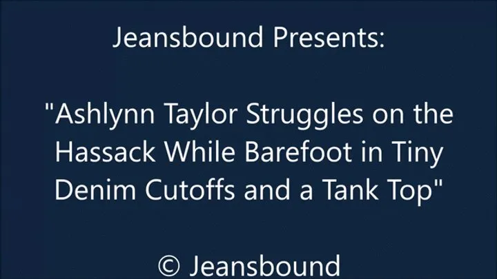 Jeansbound - Ashlynn Taylor Bound on the Footstool - HD