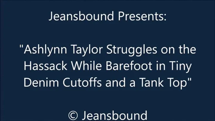 Jeansbound - Ashlynn Taylor Bound on the Footstool - SD