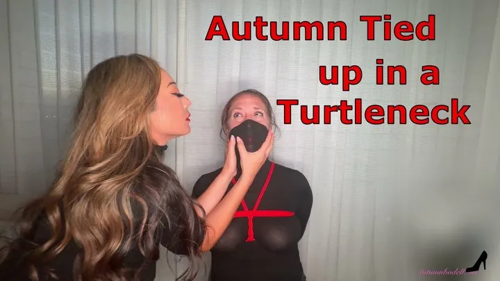 Autumn Bodell On Top - Autumn Bodell Tied Up in a Turtleneck By Nyssa Nevers - Rope Bound and Ball Gagged in Chair Bondage MP4