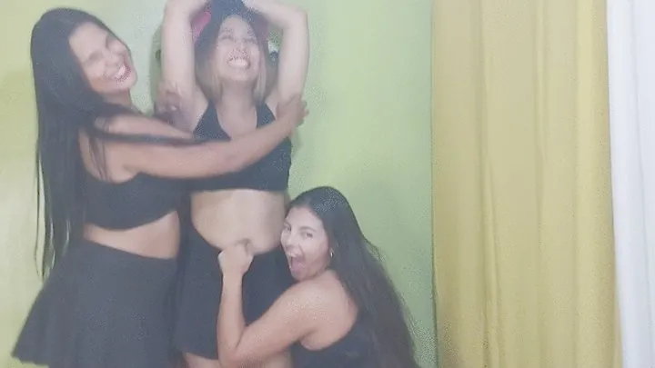 Ninosticklingstudio - Video 2: Tickling Armpits and Navel with Emily