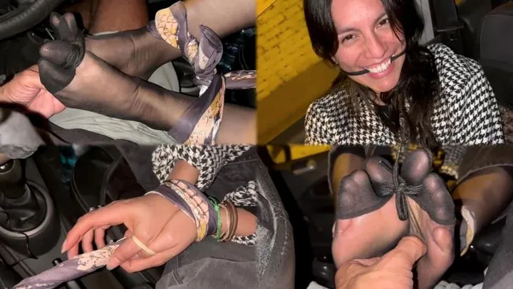 Divarope Latinas In Fetish Bondage - Lunacious quickly ticklish moment in nylon toe-tied!