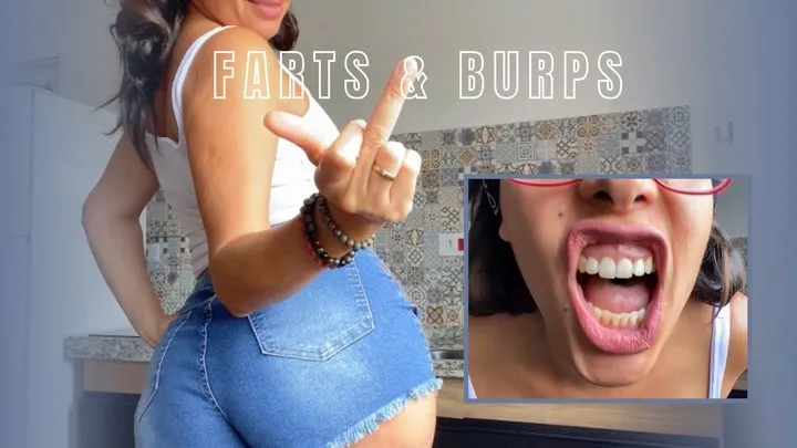 Mistress V Black - Farting & Burping