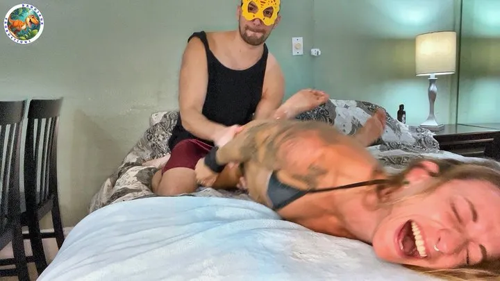 Tickle Feet And Body By Dr Danosaur - Mya Pleasure-D, Hogtied, & Tickled Part 1 of 4