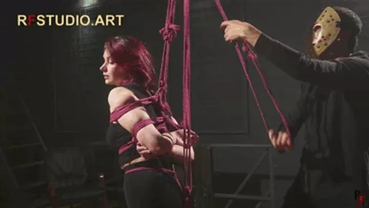 Rf Studio Production - Elaria - First Experience in Suspended Hogtie for a Lovely Rope Bunny (FULL HD MP4)