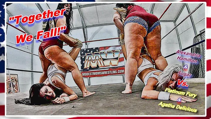 Modest Moms Wrestling - Together We Fall!