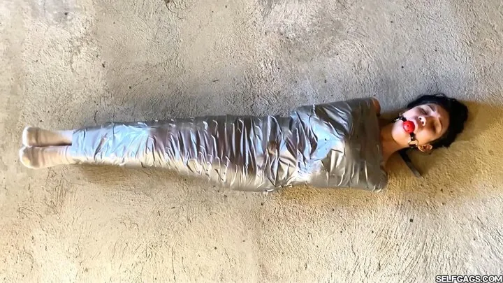 Selfgags - Angry and Gagged – Barby Trapped in a Duct Tape Mummification Fantasy (low res mp4)