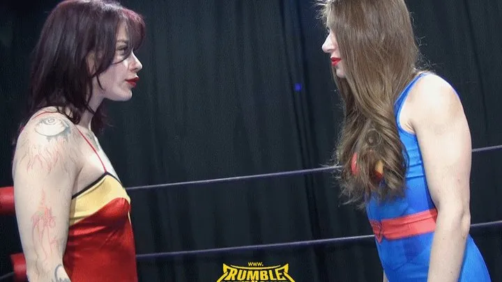 Russianwomanwrestling - Alfiya vs Anasthesia (Super Woman vs Wonder Woman) - Cosplay Female Pro Wrestling Fight - RM236 - HD720