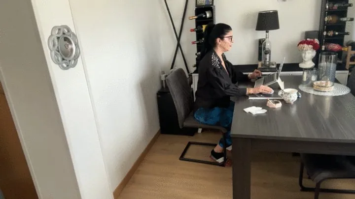 Farting Sniffer - Spanish MILF Secretary Lets It Rip part 2 -
