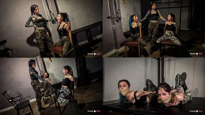 Bondage Kitties - 2 Military Girls Chained and Interrogated - Spanish (sub:English), MP4, FULLHD 1080