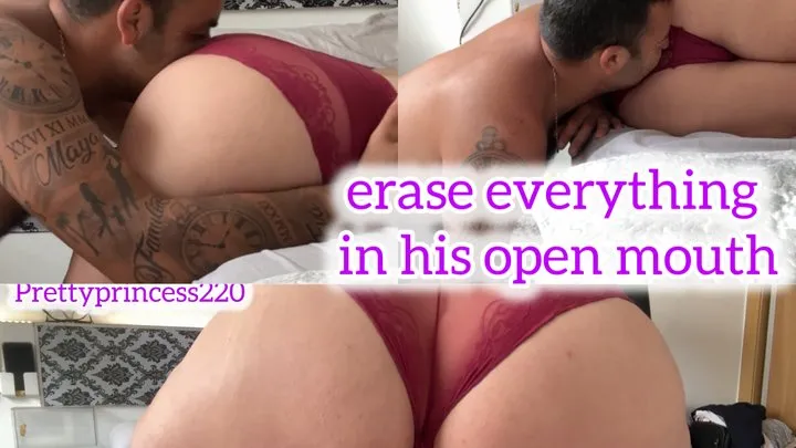 Prettyprincess - erase everything in his open mouth