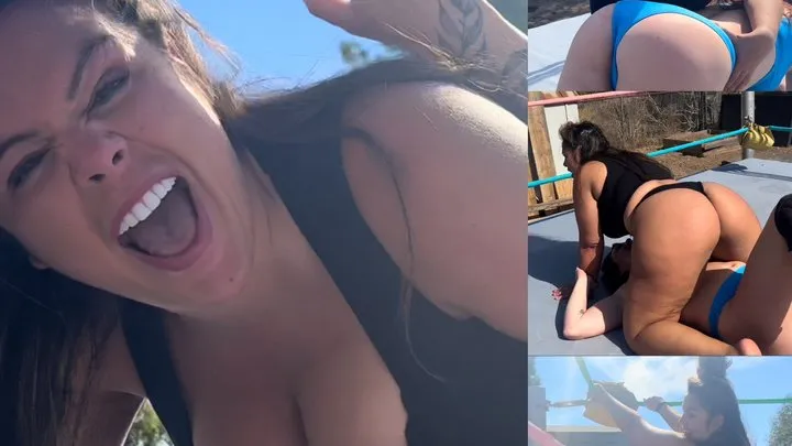 Power Girls Pro Wrestling - BBW dominates with face sitting and ass smothers