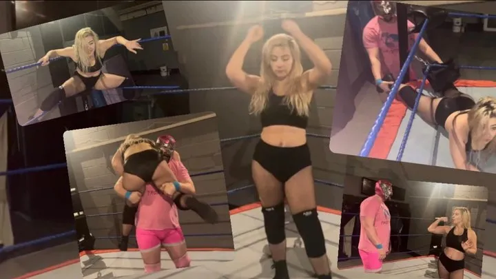 Nadia Sapphire - Mixed wrestling , female crotch busting