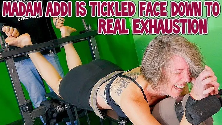 Tickle Frenchtickling  Store - MADAM ADDI IS TICKLED FACE DOWN TO REAL EXHAUSTION - HD WMV