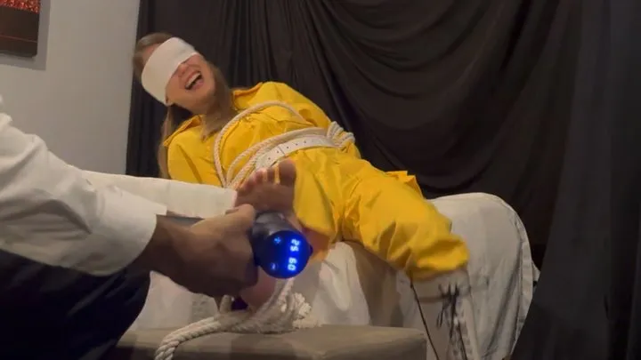 Zura Moonleaf - April O’Neil Captured & Tickled for Info – Blindfolded Foot Teasing Interrogation