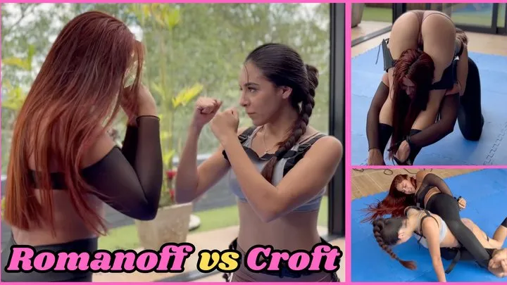 Kink Sports - Black Widow II battles Mishelle Croft - the cousins of Natasha and Lara (mov)